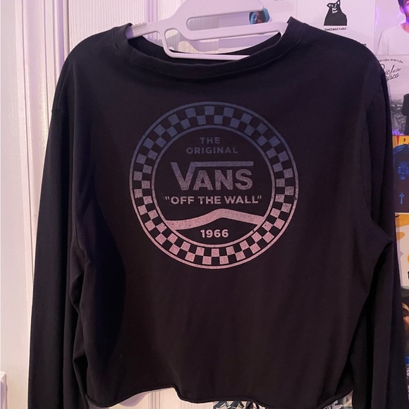 Vans Long Sleeve Cropped Tee - Picture 1 of 3